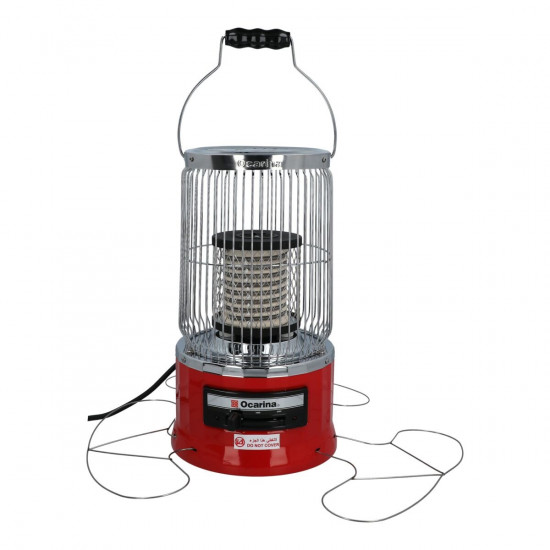 Ocarina Circular Heater, 2000 Watt, Red and Silver – OCRHTRU200C2