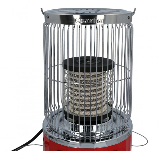 Ocarina Circular Heater, 2000 Watt, Red and Silver – OCRHTRU200C2