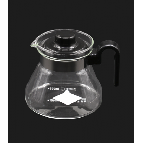 ابريق القهوة زجاج شفاف- 350مل V60	
